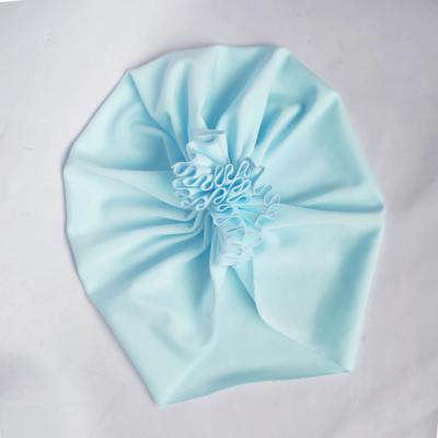 China 2020 summer swimming cap soft stretchy turban picture for girls for sale