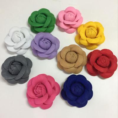 China Cheap Handmade Felt Girls Hair Decoration 2.5inch Flower Accessories for sale