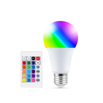 China Smart Remote Control E27 Led Light RGB Dimmable 5W 10W 15W RGBW Led Lamp Colorful Changing Bulb Led Lampada RGB For Home Decoration for sale