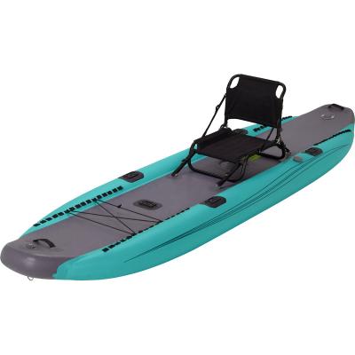 China PVC 335cm Pedal Inflatable Fish Boards Lightweight Kayak With Adjustable Seat for sale