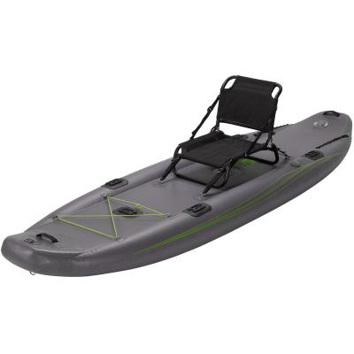 China 335cm Inflatable PVC Pedal Drive Kayak Inflatable Pedal Fishing Kayak On Sale for sale