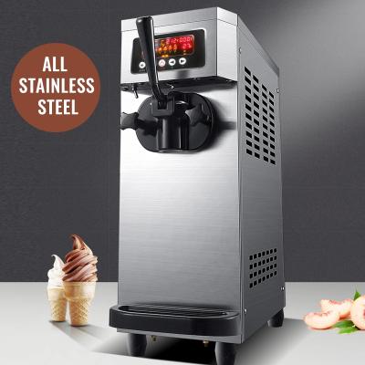 China Snack Factory Free Shipping Desktop Single Flavor Ice Cream Machine, Table Top Ice Cream Making Machine, Counter Soft Serve Ice Cream Machine for sale