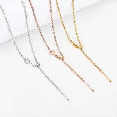 China Factory Wholesale New CLASSIC Style 18K Gold Plated Universal Stainless Steel Jewelry Chopin DIY Chain Necklace For Women for sale