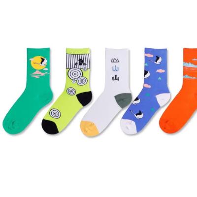 China Fashional adult cotton bangs spring and fresh summer new products literary female landscape in the original tube design couples socks cotton socks wholesale for sale