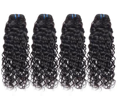 China Free Sample 100% Natural Virgin Hair Wholesale 10a Grade Gloss Water Wave Virgin Hair Bundles Extension Vendors for sale