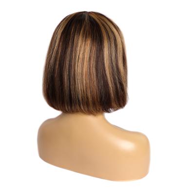 China Wholesale Natural High Quality Virgin Brazilian Hair Wigs Hot Luster Colors Highlight Brown Lace Front Wigs For Women for sale