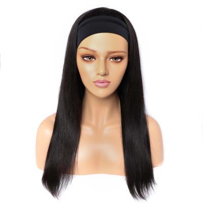 China Wholesale Virgin Natural Luster Hair Band Virgin Wigs For Women Body Brazilian Curly Straight Wave Cuticle Aligned Hair Wigs for sale