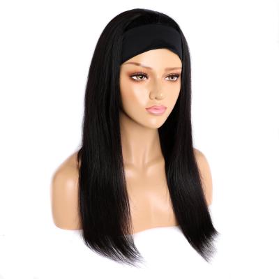 China Wholesale Cheap Luster Wigs Hair 100% Natural Virgin Brazilian Raw Curly Straight Body Wave Wigs Headband Hair For Black Women for sale