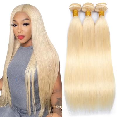 China Luster Wholesale Natural Raw Virgin Cuticle Aligned Human Hair Extension 10a 12a Russian Blonde European Hair Bundles 613 for sale