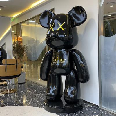 China China K406 Bear Sculpture FRP Abstract Sculptures Stainless Steel Animal Custom Dog Or Any Garden Animal Sculpture Indoor Outdoor for sale