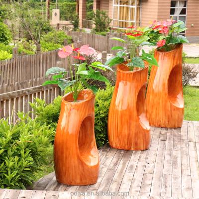 China Modern Durable Waterproof Public Garden Tree Hole FRP Anti-Corrosion Flower Pot For Indoor And Outdoor for sale