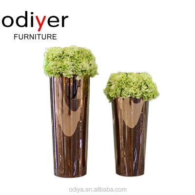 China Modern Cheap Handmade Metal Stainless Steel Flower Pot for sale