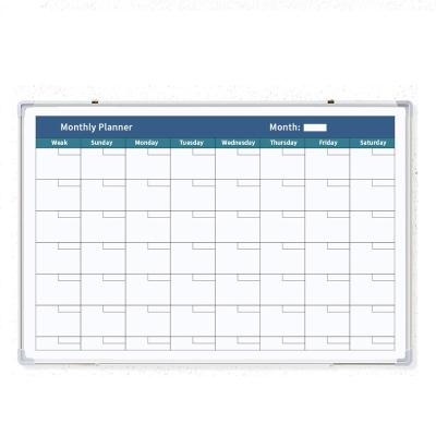 China Factory Customized Support Size/Content Printing/Packaging Erase Dry Calendar Whiteboard Planning Magnetic Board Custom Printed Magnetic Whiteboard Calendar Board for sale