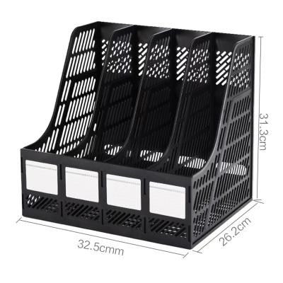 China Office File Box Organizer Letter Holder Magazine Holder File Tray Desktop File Dividers Organize Desk A4 Office Manager for sale