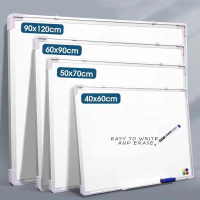 China Wholesale Whiteboard Manufacturers White Writing Board Message Hanging Message Scoreboard / Aluminum Alloy Frame Small For Home, Office And School for sale