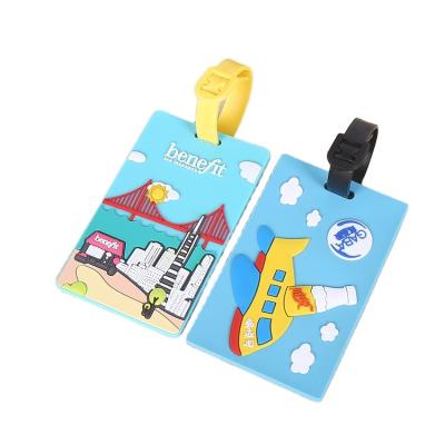 China Eco-friendly professional customization of a variety of soft rubber PVC luggage tag luggage tag promotional gifts for sale