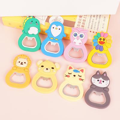 China Wholesale Stocked 3D Bottle Opener Rubber Custom Bottle Opener Can Be Attached To Refrigerator for sale