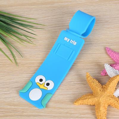 China Wholesale High Quality Eco-Friendly Eco-Friendly Wholesale Cartoon Style PVC Luggage Tag Custom Soft Rubber Luggage Tag Travel Tags for sale