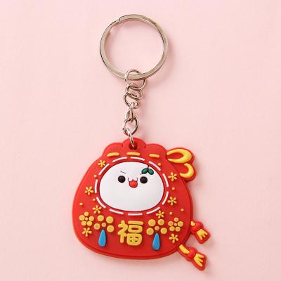 China New Design Eco-Friendly Wholesale High Quality Soft Rubber Cartoon Key Chain Key Chain Lovely For Promotion Gifts for sale