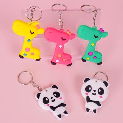 China New Design Eco Friendly Wholesale Soft Rubber Cartoon Keychains Cartoon Key Chain Lovely For Promotion Gifts for sale