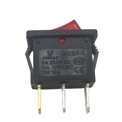 China ON-OFF Connect a Rocker Switch Rocker Switch 3 Pins Rocker Switch On-Off Square Illuminated Wiring for sale