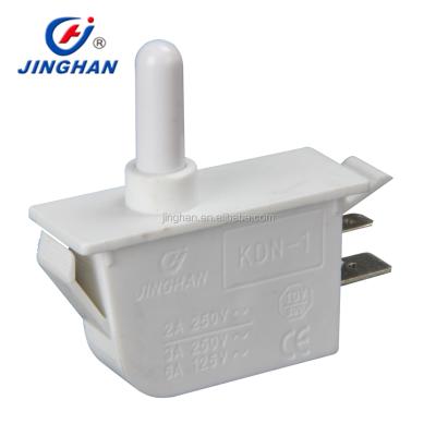 China Jinghan KDN-101 2 Pin Refrigerator Door Switch Freezer Push Button Switch KDN-101 for sale