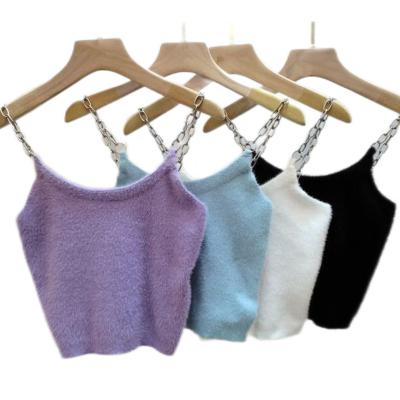 China 2022 Viable amazon hit fashion double spaghetti tie tank tops sexy vest ladies v-neck sleeveless tops for sale