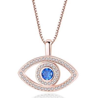 China BOHEMIA Charm Natural Stone Zodiac Sign For Women Heart Necklace Evil Eye Necklace for sale