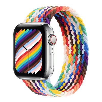 China Nylon Straps For Apple Watch Band 38/40mm Sport Loop Replacement 42/44mm Woven Nylon Strap For iWatch Se 5 6 4 3 for sale