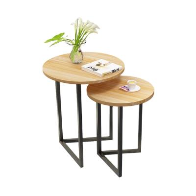 China China Factory Modern Design Living Room Combination Furniture Wood Round Round Coffee Table for sale