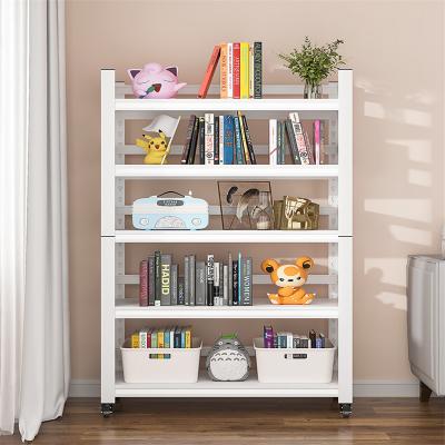 China Multifunctional Bookcase Metal Rack Adjustable Children's Single Storage (Other) Shelf for sale