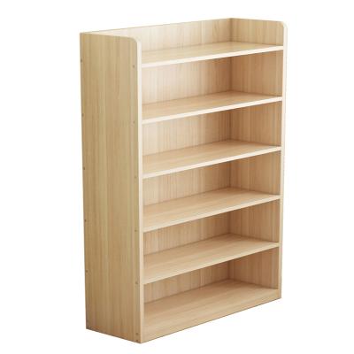 China (Other) Single Adjustable Solid Wood Floor Standing Living Room Bedroom Storage Student Book Cabinet for sale