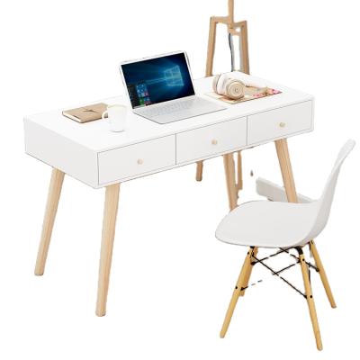 China Customized Durable Modern Wooden Desk Laptop PC Desk Table Design Wholesale Price Wooden Office Furniture Desk Table With Drawers for sale