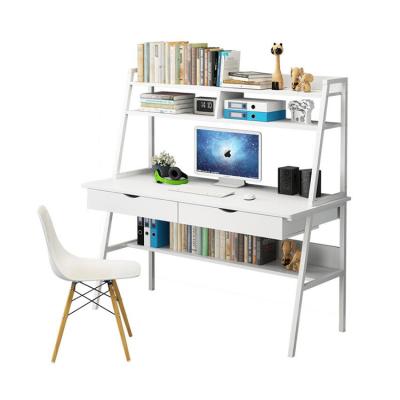 China Durable MYJ Office Furniture Home Computer Desk Modern Laptop Desk Modern Commercial Computer Desk Laptop Table with Shelf Metal for sale