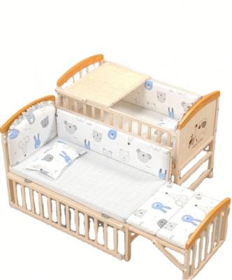 China Environmentally Friendly Workmanship Children's Furniture Children's Crib Cribs Cribs Cribs Crib Wooden Baby Crib Swing Baby Crib for sale