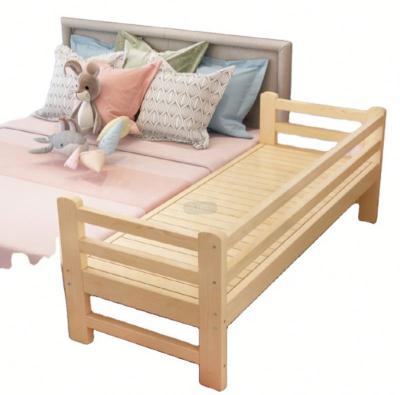 China 2021 New Products Safety Environment Friendly Solid Comfortable Railing Cradle Simple Design Wooden Cribs Baby Bed Hutch For Girls And Boys for sale