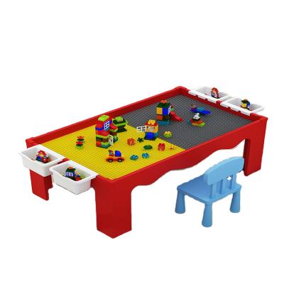 China DIY building brick children's building block tableplaying tabuilding building block table tabletoy for sale