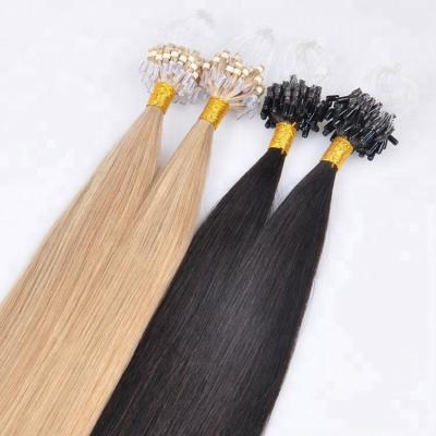 China High Quality Silky Straight Wave Micro Ring Loop Hair Extension, for sale