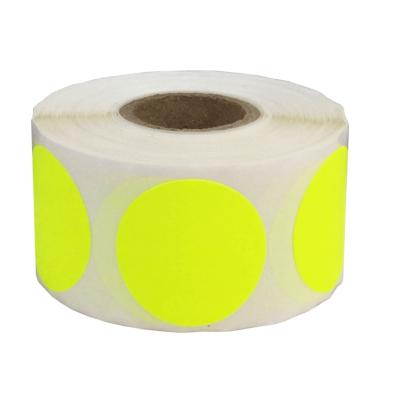 China With multi color& 500Pcs Uses Per Color Code Black Pink Blue Yellow White Green Red Chroma Label Roll Dot Labels Stickers for sale