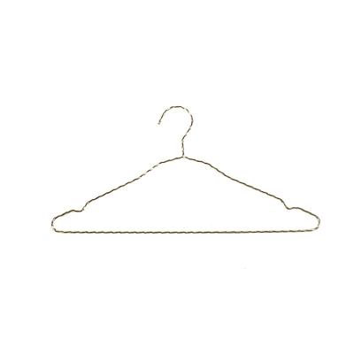 China Twisted lines design is classic styles cheap wholesale twisted lines metal wire coat hangers for laundry for sale