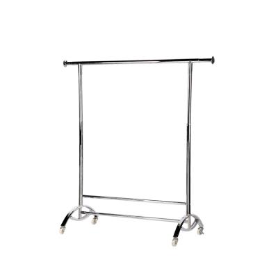 China Simple Promotional Tools Manufacturer Simple Promotional Shelves Curve Low Simple Hanging Clothes Rack for sale