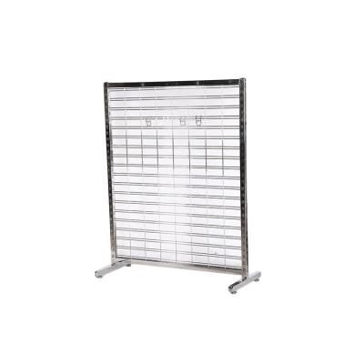 China Strong Bearing Floor Standing Grid Custom Display Board Hangs Perforated Display Board Holder for sale