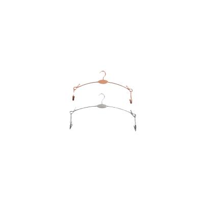 China Small clip is best quality products non-slip bra underwear lingerie metal wire hangers for sale