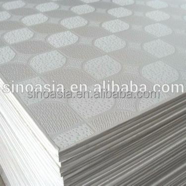 China Artistic Ceilings PVC Laminated Gypsum Ceiling Tiles for sale