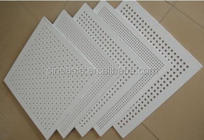 China Artistic Ceilings Acoustic Perforated Gypsum Ceiling Board / Plasterboard for sale