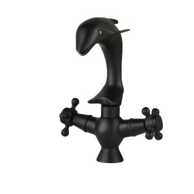 China Electric Faucets Beelee Oil Rubbed Bronze Basin Mixer Brass Dolphin Animal Faucet For Bathroom for sale