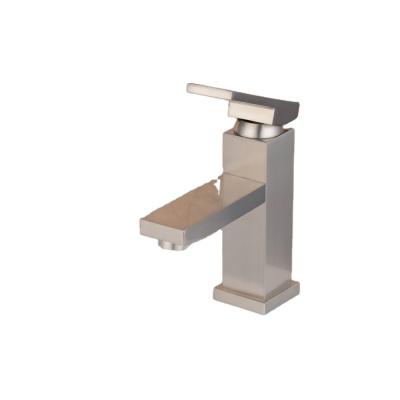 China Basin Faucet Beelee USA Brushed Nickel Faucet Modern Brass Bathroom Faucet for sale