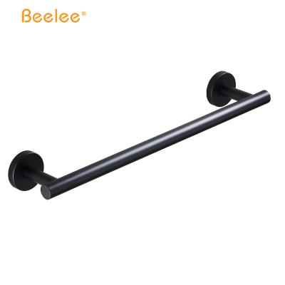 China Beelee Modern Stainless Steel Bathroom Towel Rack Black Towel Rack in 40cm for sale