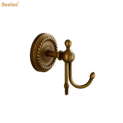 China Beelee BA6106A Modern Bathroom Accessories Brass Wall Mount Robe Hook for sale