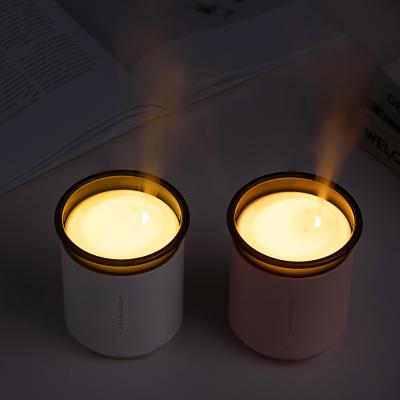 China Hotel USB Connection LED Mini Night 200ml Tank Humidifier Aroma Essential Oil Humidifier With LED Light for sale